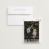 "Swirling" - Save the Dates in Pearl by Chryssi Tsoupanarias - Save the Date with Envelope