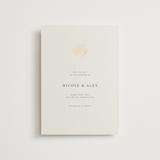 "Simple Seashell" - Save the Dates in Sand by Hannah Bowman - Front