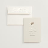 "Simple Seashell" - Save the Dates in Sand by Hannah Bowman - Save the Date with Envelope