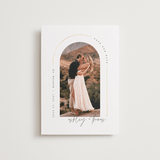 "Arch" - Save the Dates in Silk by Kelly Schmidt - Front