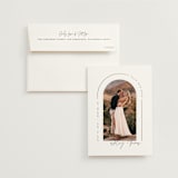 "Arch" - Save the Dates in Silk by Kelly Schmidt - Save the Date with Envelope