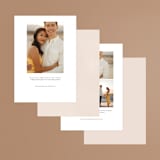 "Vine Wrap" - Save the Dates in Cotton by Amy Kross - Back of Card Options