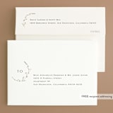 "Vine Wrap" - Save the Dates in Cotton by Amy Kross - FREE Recipient Addressing