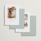 "Composition" - Save the Dates in Cloud by Ashley Rosenbaum - Back of Card Options