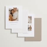 "Framed Monogram" - Save the Dates in Silk by Kelly Schmidt - Back of Card Options
