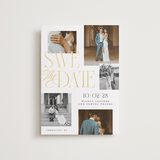 "Layered" - Save the Dates in Paperwhite by Laura Hankins - Front