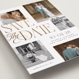 "Layered" - Save the Dates in Paperwhite by Laura Hankins - Detail