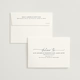 "At Last" - Save the Dates in Navy by Susan Asbill - FREE Recipient Addressing