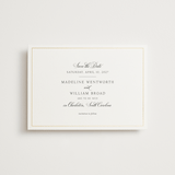 "Wentworth" - Save the Dates in Black Tie by Megan Davis - Front