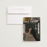 "Cover Editorial" - Save the Dates in Cloud by Paula Pecevich - Save the Date with Envelope