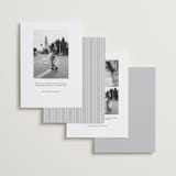 "Side Swept" - Save the Dates in Pearl by Melanie Kosuge - Back of Card Options