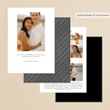 "Eloquence" - Save the Dates in Golden by Kimberly FitzSimons - Back of Card Options