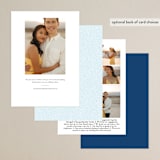 "Gilt Agate" - Save the Dates in Navy by Kaydi Bishop - Back of Card Options