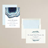 "Gilt Agate" - Save the Dates in Navy by Kaydi Bishop - Assembled