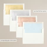 "Gilt Agate" - Save the Dates in Navy by Kaydi Bishop - Envelope Liner Options