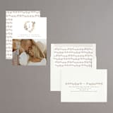 "Monogram Wreath" - Save the Dates in Snow by Phrosné Barwood - Assembled