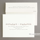 "Monogram Wreath" - Save the Dates in Snow by Phrosné Barwood - FREE Recipient Addressing
