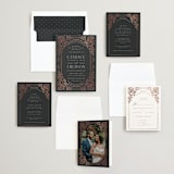 "Gilded nouveau frame" - Save the Dates in Ivory by Ana de Sousa - Matching Invitation Suite