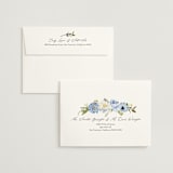 "Timeless Blooms" - Save the Dates in Azure by Susan Moyal - FREE Recipient Addressing
