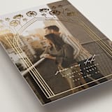 "Nouveau flowers" - Save the Dates in Pearl by Ana de Sousa - Detail