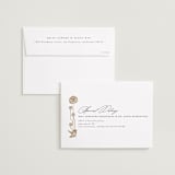 "Nouveau flowers" - Save the Dates in Pearl by Ana de Sousa - FREE Recipient Addressing