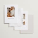 "Inverse" - Save the Dates in Cotton by Everett Paper Goods - Back of Card Options