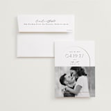 "Inverse" - Save the Dates in Cotton by Everett Paper Goods - Save the Date with Envelope