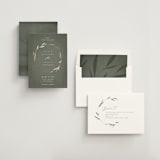 "Minimal Circle" - Save the Dates in Moss by Kelly Schmidt - Assembled