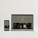 "Minimal Circle" - Save the Dates in Moss by Kelly Schmidt - FREE Wedding Website
