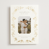 "Victorian Trellis" - Save the Dates in Gold Summer by Erin L. Wilson - Front