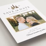 "Gilded Forest" - Save the Dates in Snow by Stacy Maalouf - Detail