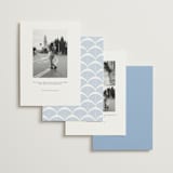 "Aurelia" - Save the Dates in Dusty Blue by Janean Hinger - Back of Card Options