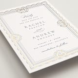 "Aurelia" - Save the Dates in Dusty Blue by Janean Hinger - Detail