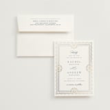 "Aurelia" - Save the Dates in Dusty Blue by Janean Hinger - Save the Date with Envelope