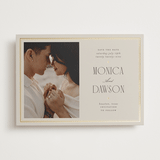 "Luxe Lines" - Save the Dates in Champagne by Kristin Oliversen - Front