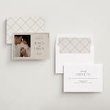 "Luxe Lines" - Save the Dates in Champagne by Kristin Oliversen - Assembled