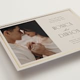 "Luxe Lines" - Save the Dates in Champagne by Kristin Oliversen - Detail