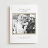 "Country Elegance" - Save the Dates in Sage by Lucrecia Caporale - Front