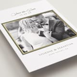 "Country Elegance" - Save the Dates in Sage by Lucrecia Caporale - Detail