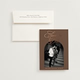 "Playbill" - Save the Dates in Nutmeg by Morgan Kendall - Save the Date with Envelope