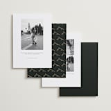 "Majesty" - Save the Dates in Onyx by Nicoletta Savod - Back of Card Options