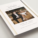 "Side Stripe" - Save the Dates in Pearl by Nicole Walsh - Detail