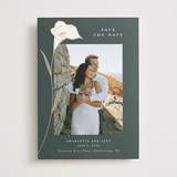 "Elegant Lillies" - Save the Dates in Forest by Stacey Meacham - Front