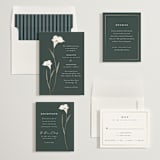 "Elegant Lillies" - Save the Dates in Forest by Stacey Meacham - Matching Invitation Suite