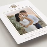 "Hydrangea bloom" - Save the Dates in Cotton by Stacey Meacham - Detail