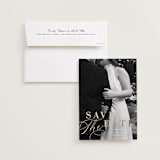 "Composition" - Save the Dates in Cloud by Ashley Rosenbaum - Save the Date with Envelope