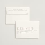 "Cordially" - Save the Dates in Cream by Ana de Sousa - FREE Recipient Addressing