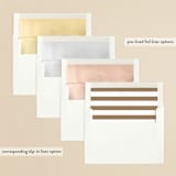 "Rosemary" - Save the Dates in Sugar by Jessica Williams - Envelope Liner Options