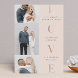 "Lovely stack" - Save the Dates in Blush by Stacey Meacham - Front