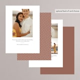 "Lovely stack" - Save the Dates in Blush by Stacey Meacham - Back of Card Options